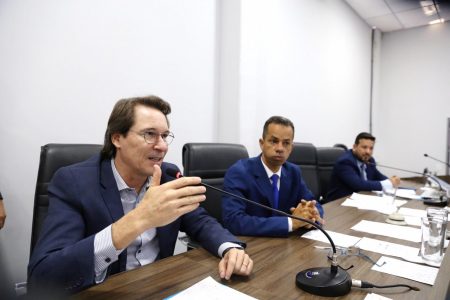 Presidente da Saneago respondeu questionamentos durante audiência (Foto: Divulgação)