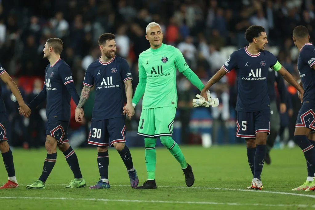 PSG comemora vitória pela Liga dos Campeões