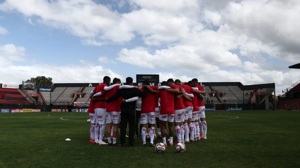 Vila Nova jogadores antes da Copa Verde