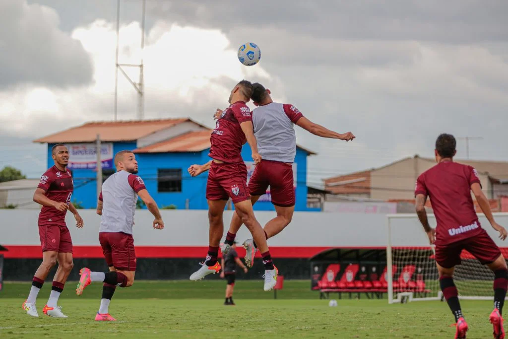 Atlético-GO treinamento antes do jogo com o Bahia