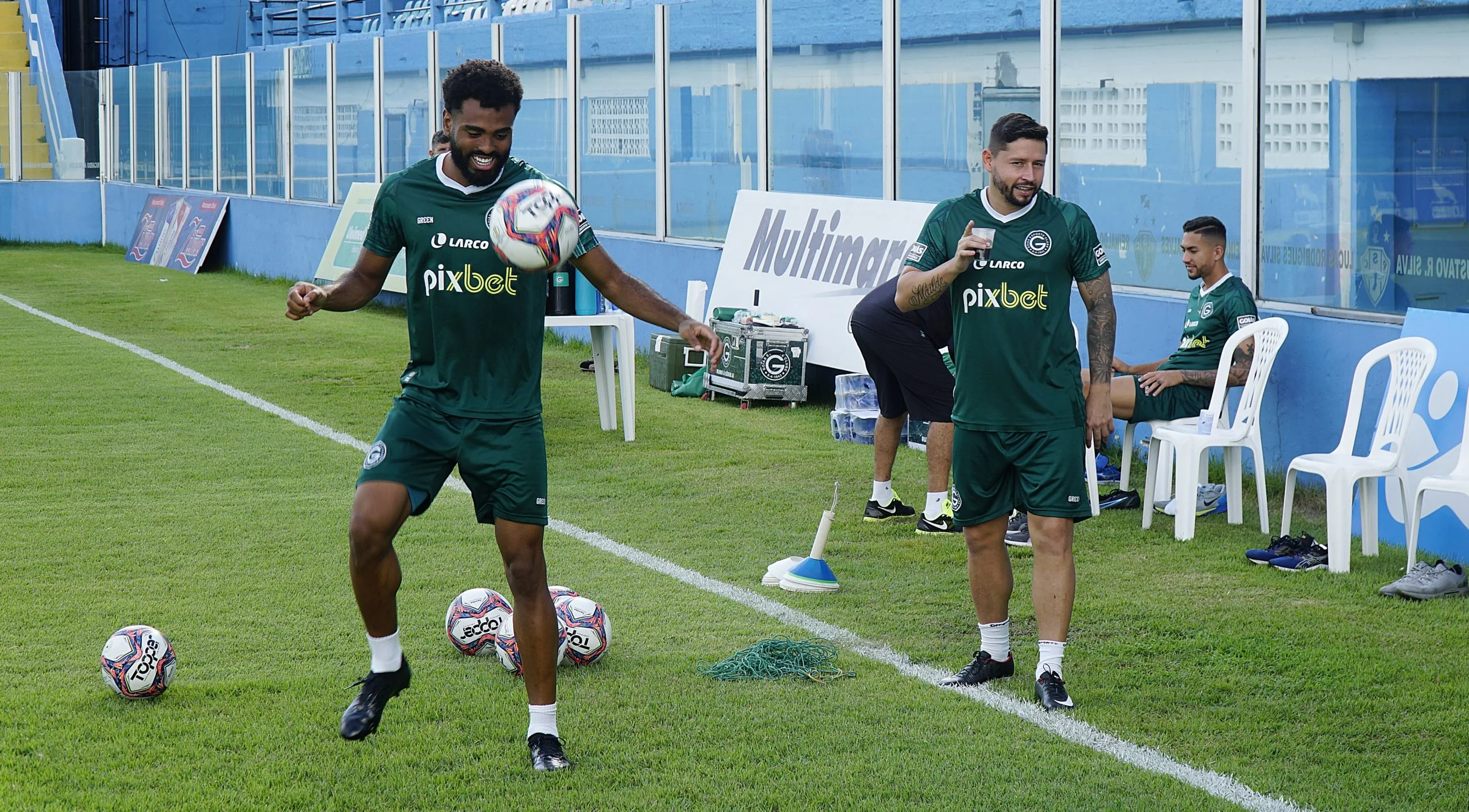 Treino do Goiás em Belém do Pará