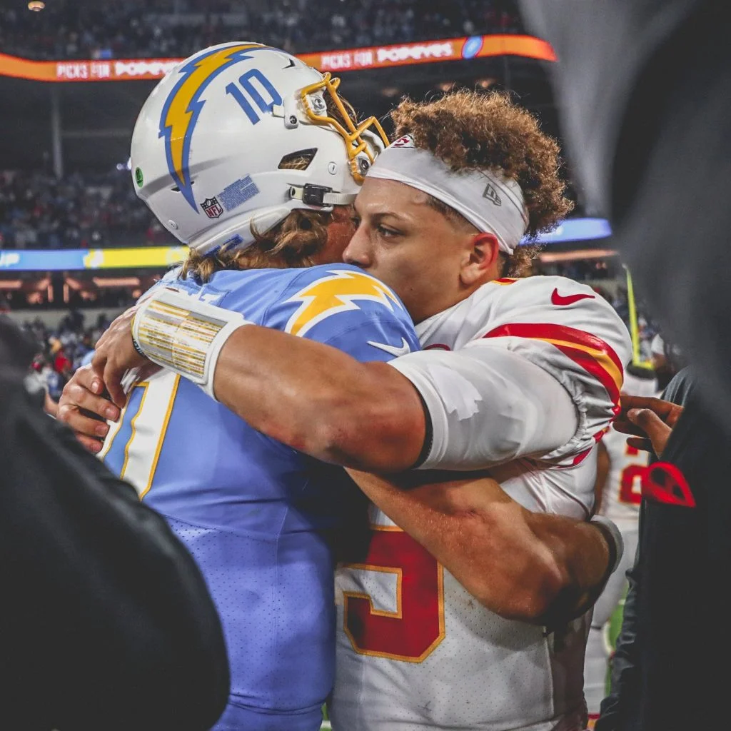 Mahomes e Herbert pela NFL