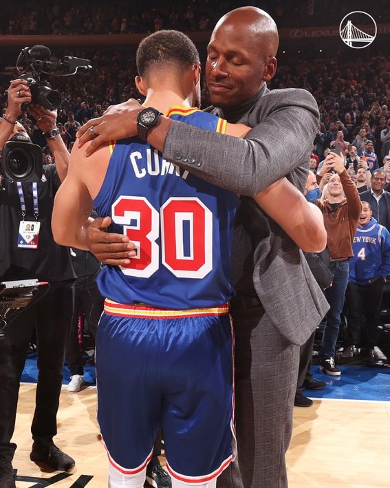 Stephen Curry e Ray Allen na noite de NBA