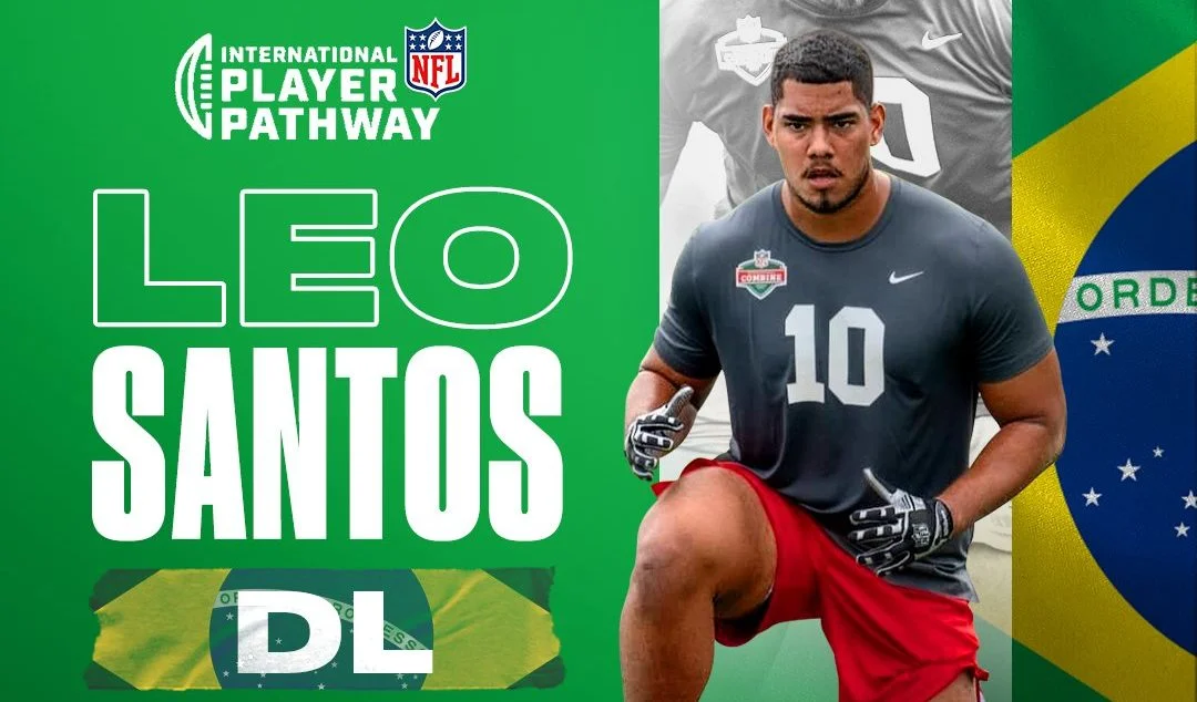 Léo Santos NFL futebol americano