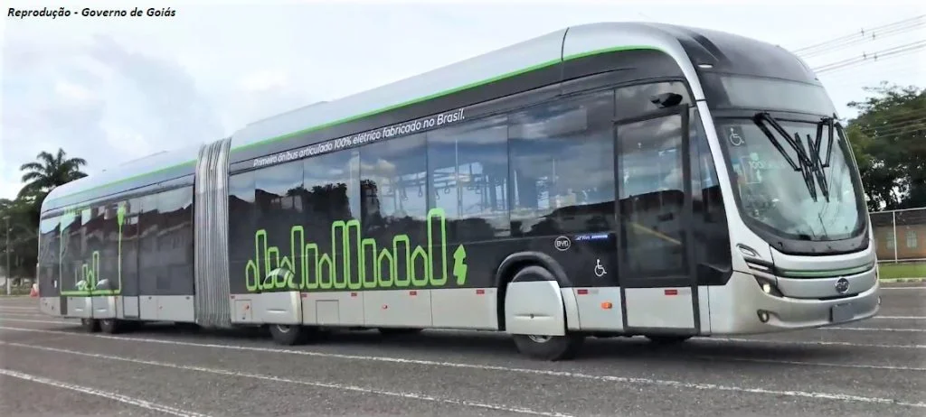 Os novos ônibus articulados e elétricos irão substituir a frota do Eixo Anhanguera