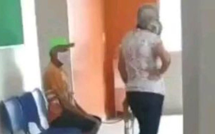 Vídeo: mulher leva marido amarrado para se vacinar e viraliza na internet