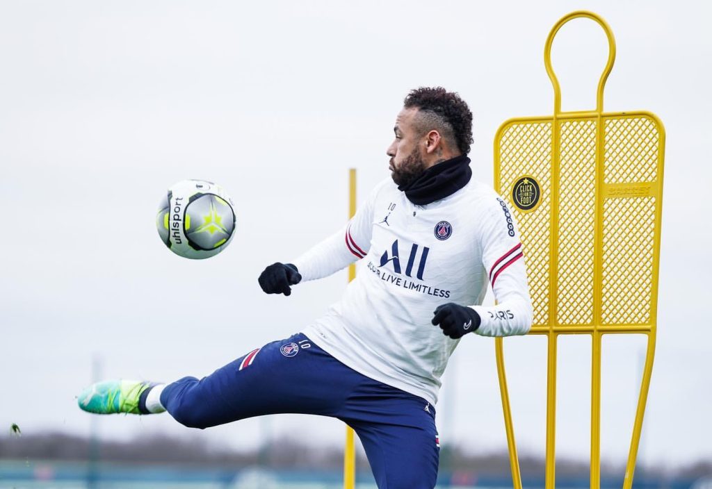 Neymar PSG Treinamento Liga dos Campeões