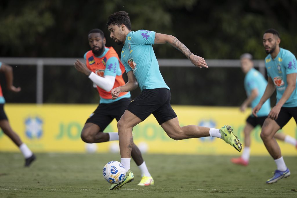 Seleção Brasileira treinamento Lucas Paquetá
