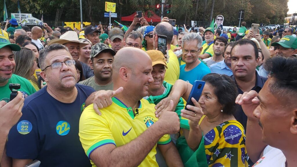 Major Vitor Hugo manifestação Goiânia