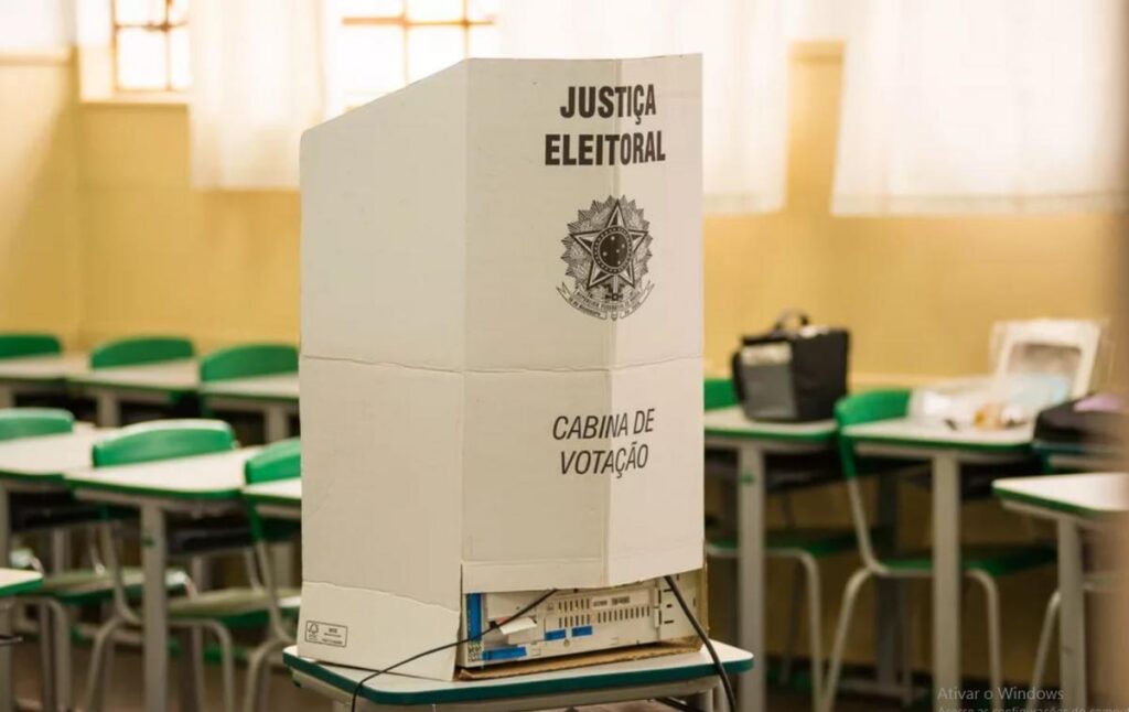cabina de votação Eleições Goiás