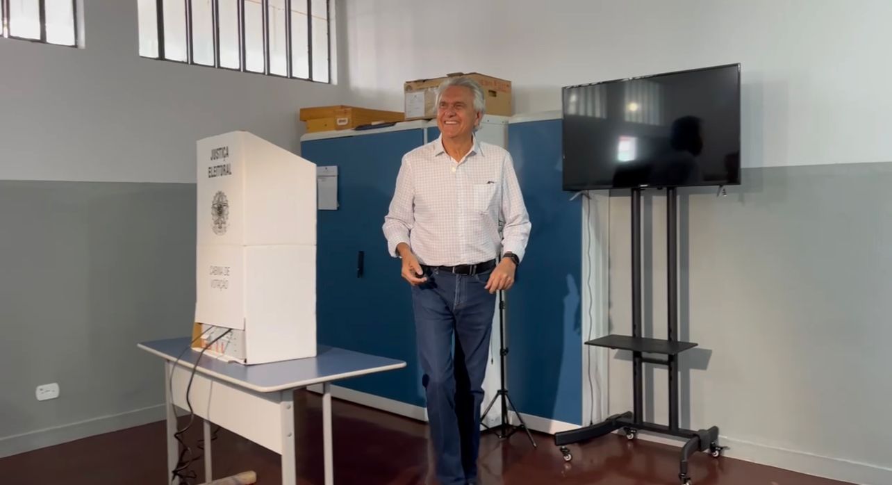 'Independente do resultado, temos que respeitar', diz Caiado ao votar em Nova Crixas