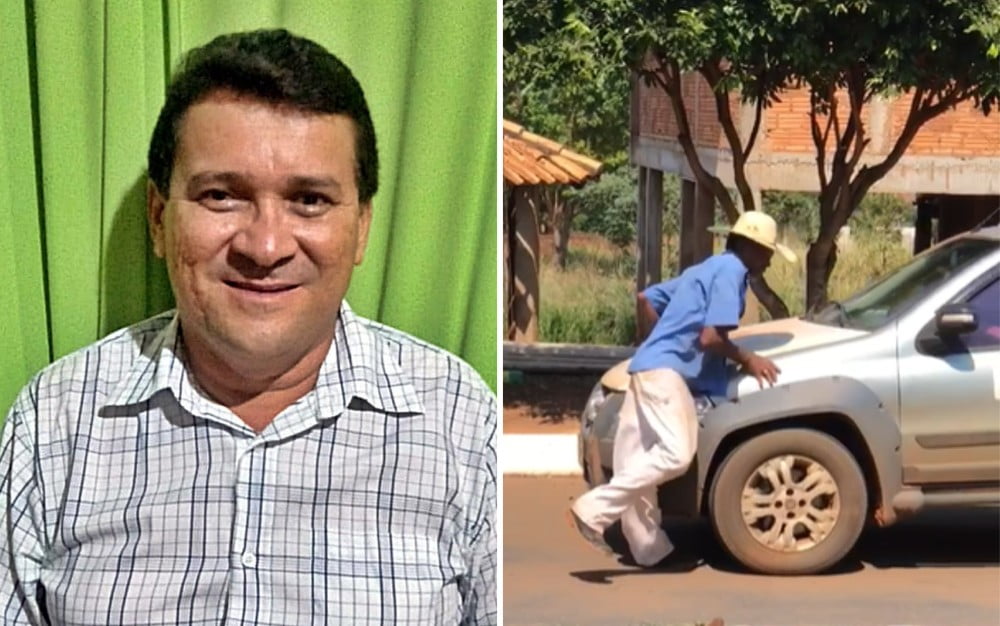 Secretário de Serranópolis é flagrado atropelando homem com carro da prefeitura; veja
