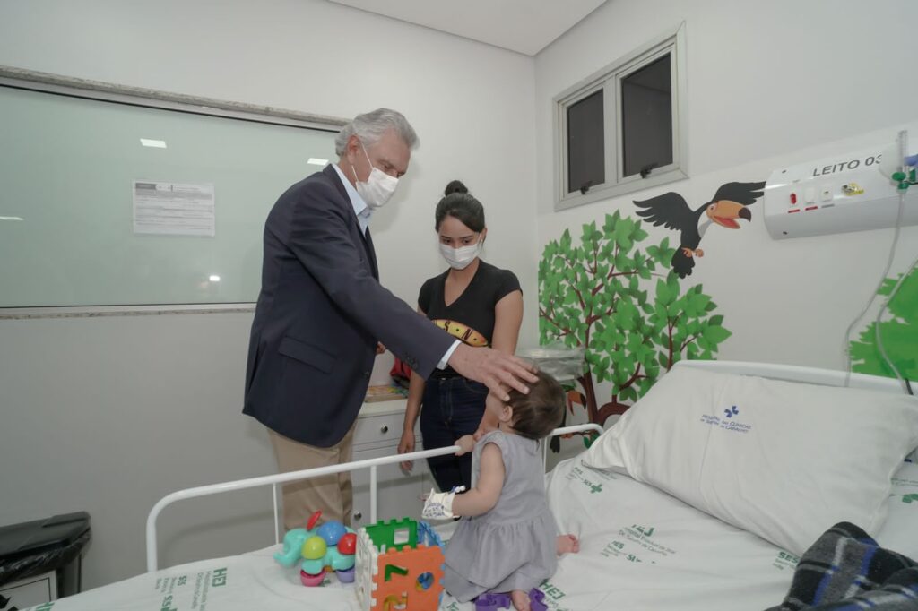 Governador Ronaldo Caiado na inauguração da ala pediátrica do Hospital Estadual de Jataí Dr. Serafim de Carvalho