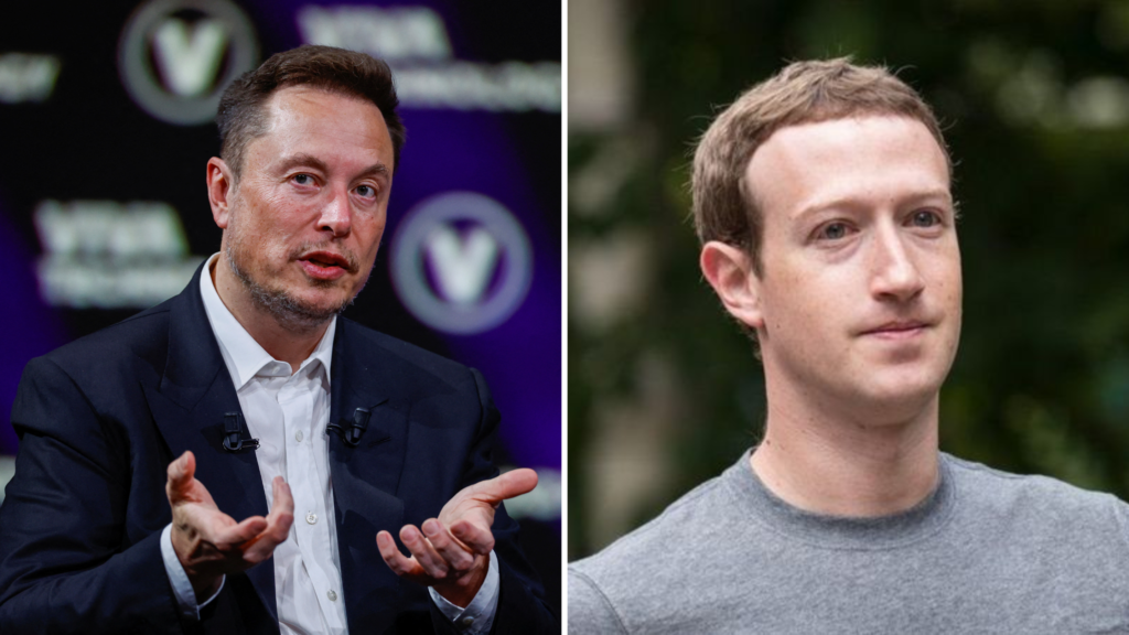Luta entre Elon Musk e Mark Zuckerberg será transmitida ao vivo pelo X, diz dono da Tesla