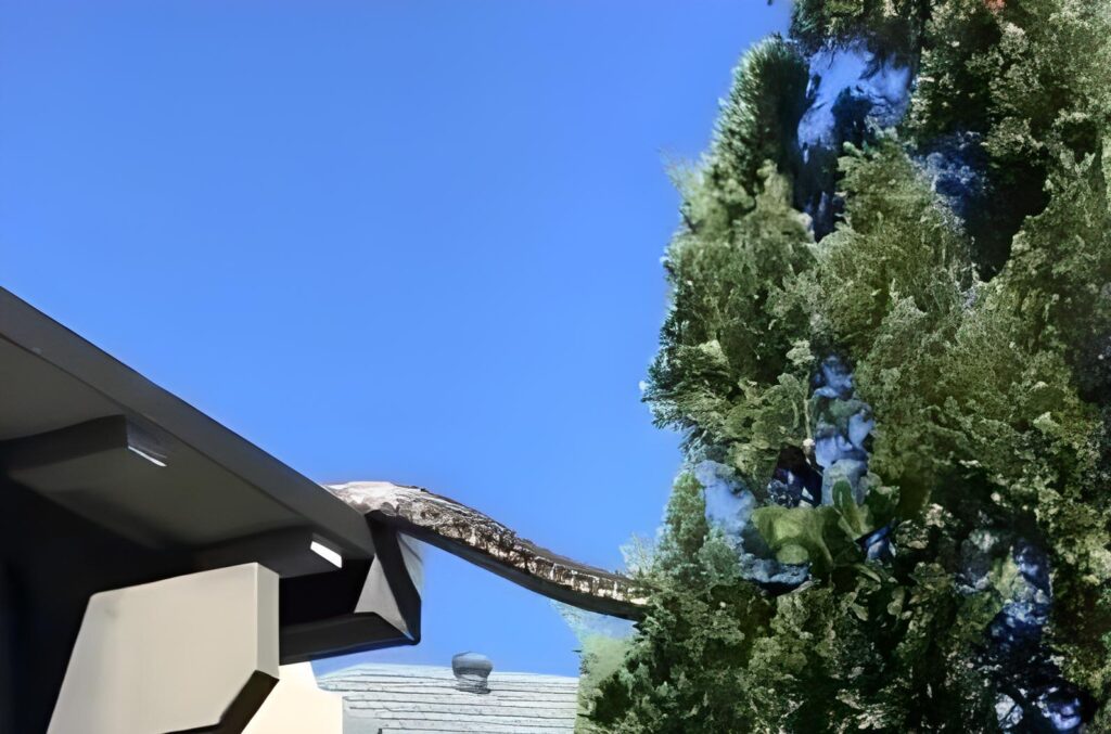 Cobra gigante é filmada saindo de telhado de casa na Austrália