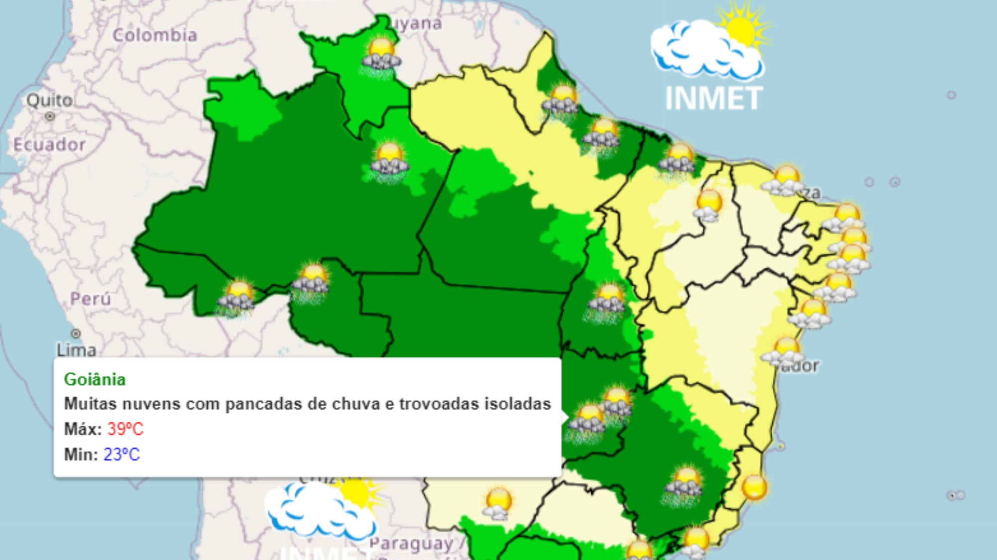 Goiânia é uma das quatro capitais que vão bater recorde de calor nesta quinta, 16, diz Inmet