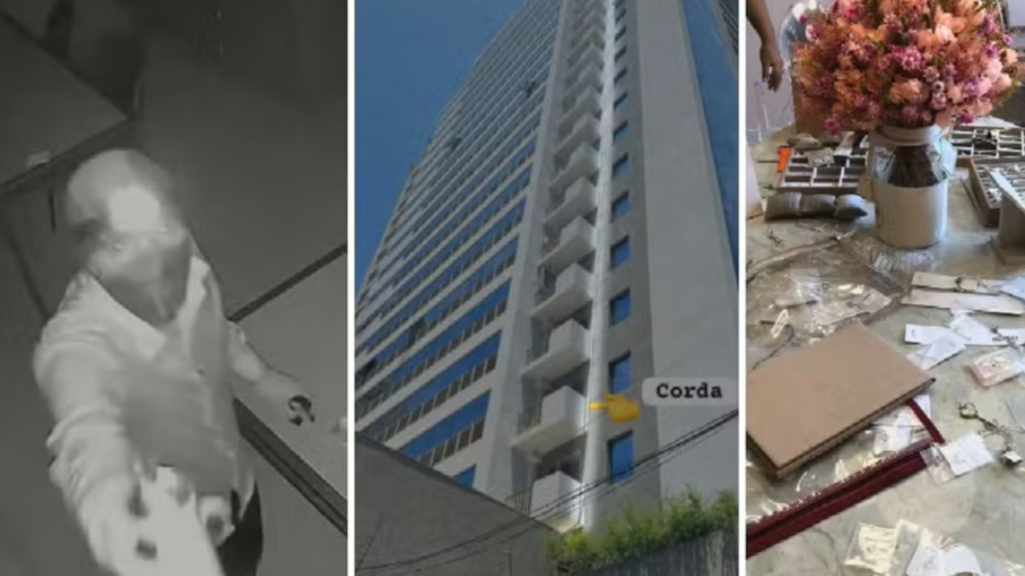 Dupla de São Paulo furta joalheria e fogem do 11º andar de rapel