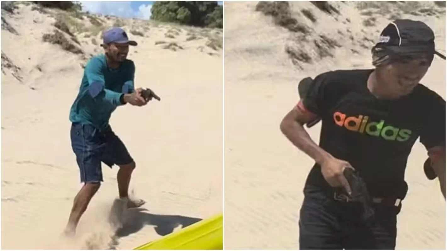 Grupo de turistas sofre tentativa de assalto em praia popular do Ceará