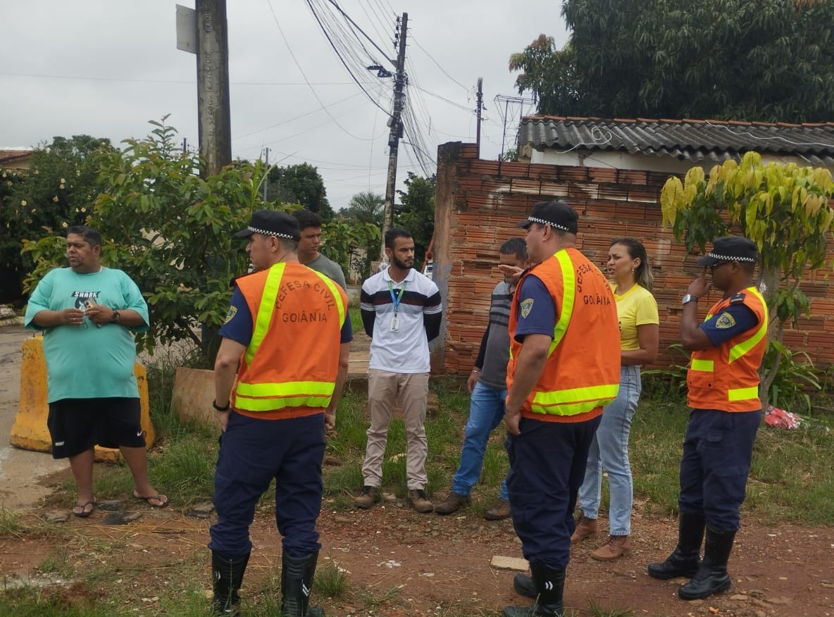 Defesa Civil de Goiânia segue em alerta após mais chuvas nesta quinta-feira (Fotos: Defesa Civil)