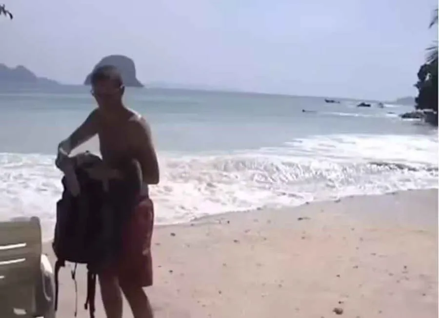 Homem descobre que gravou as primeiras ondas do tsunami na Tailândia em 2004