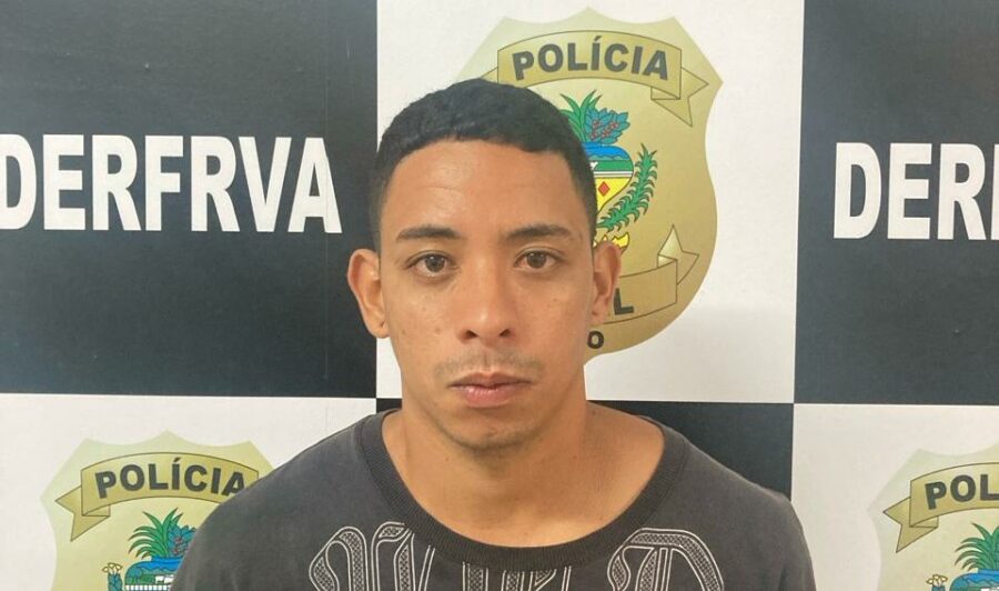 Caio Henrique Pereira Machado (27 anos) foi preso pela Polícia Civil suspeito de roubo de veículo ocorrido em dezembro de 2023