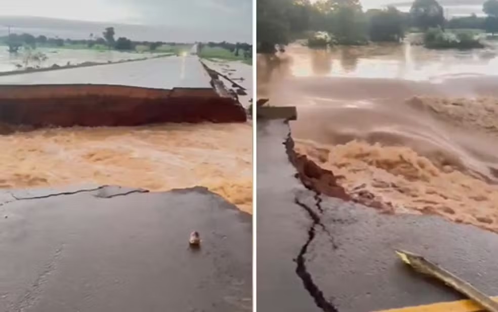 Quatro membros da mesma família morrem após enchente de rio devastar rodovia e arrastar veículo