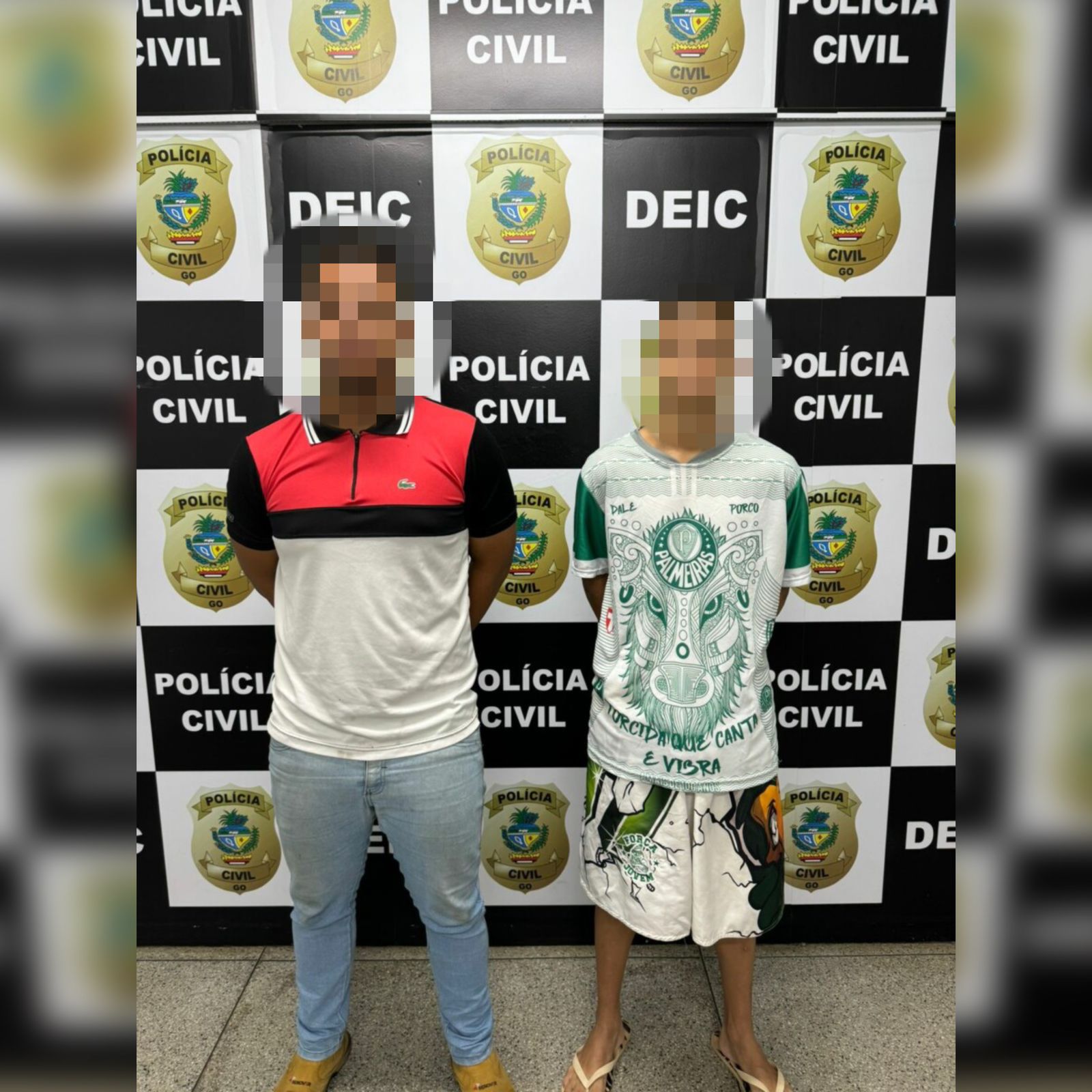 Polícia prende dupla e apreende menor suspeitos de roubar a agredir torcedores rivais