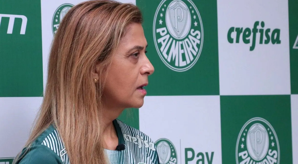 Leila Pereira, presidente do Palmeiras e chefe de delegação da seleção brasileira