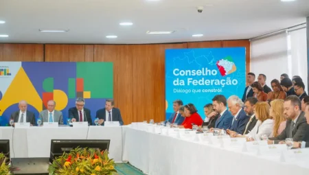 Caiado participa de reunião do Conselho da Federação
