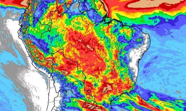 Urgente: Chuva Intensa no Brasil com Frente Fria Avançando