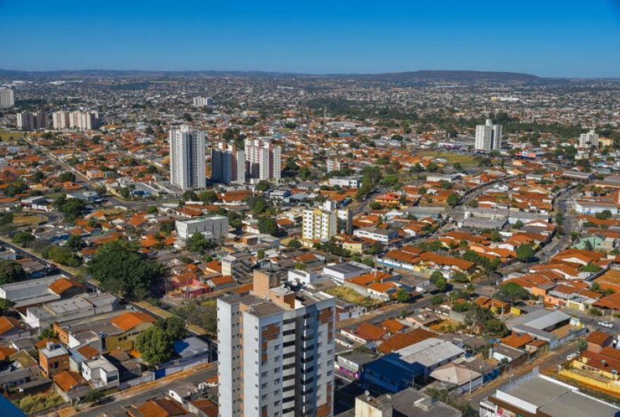 Aparecida de Goiânia vista aérea. (Reprodução/Secom)