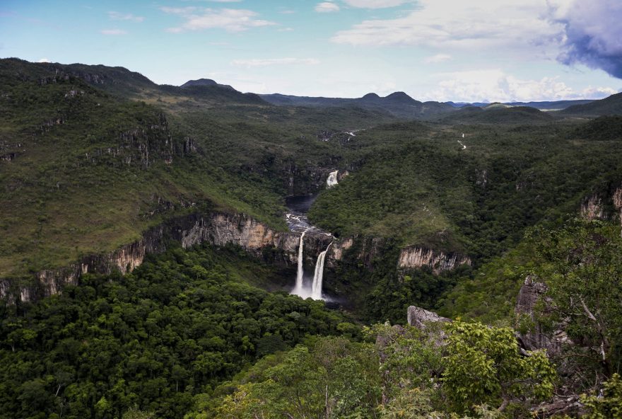 Alto Paraíso (GO) - Vista dos Saltos do Rio Preto, a partir do Mirante da Janela, área que faz parte da proposta de ampliação do Parque Nacional da Chapada dos Veadeiros (Marcelo Camargo/Agência Brasil)