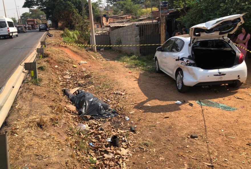 Motociclista morre em grave acidente de trânsito no perímetro urbano da BR-153 em Goiânia (Foto: Divulgação / DICT)