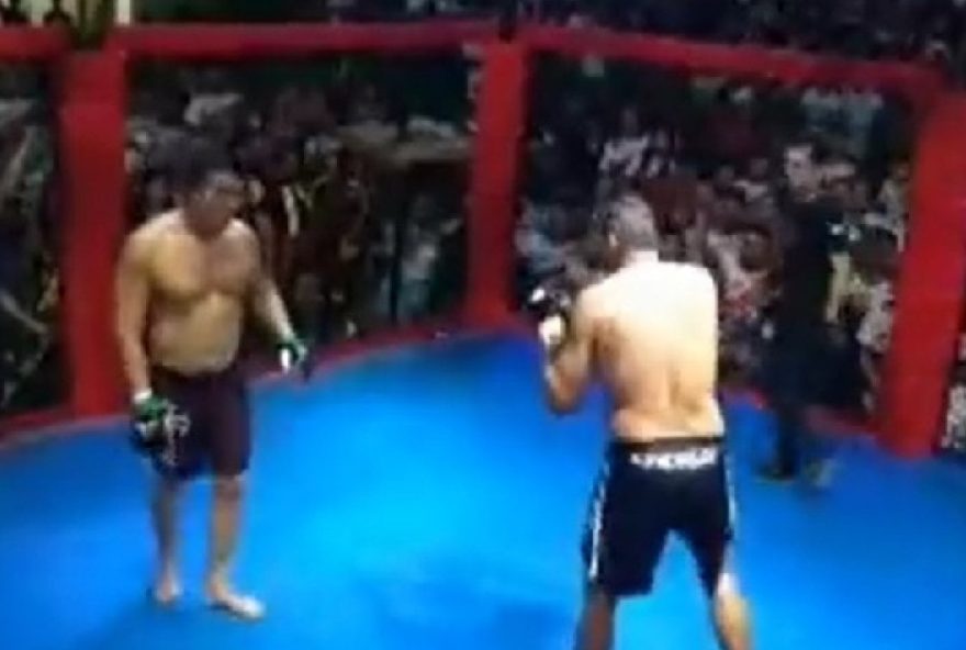 Vídeo: Prefeito e ex-vereador protagonizam luta de MMA, no Amazonas