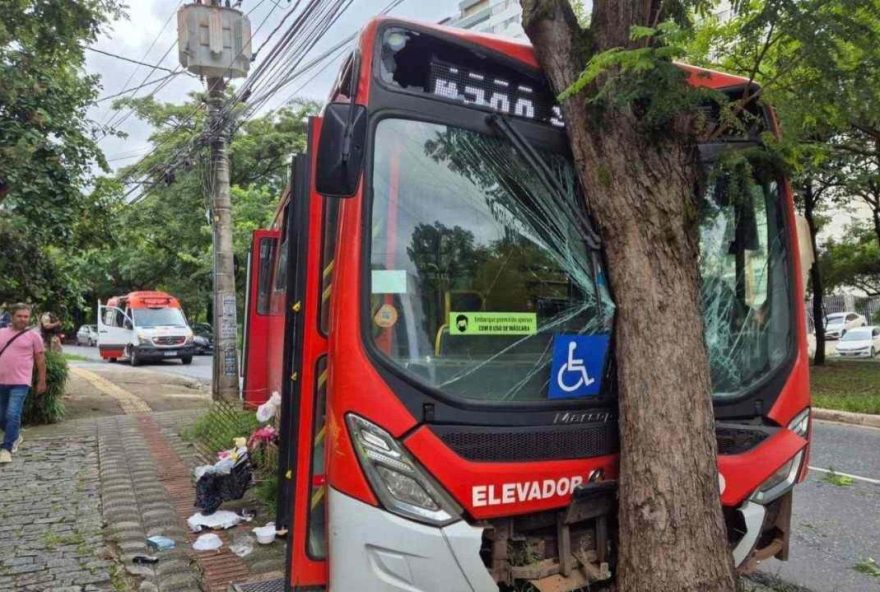 Ônibus Metropolitano Bate em Árvore em BH e Deixa 14 Feridos