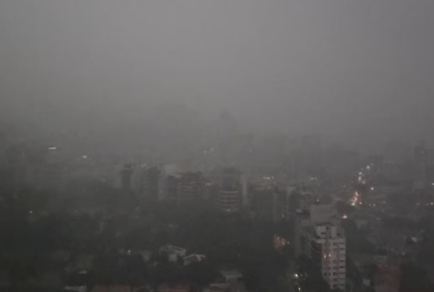 Tempestade em São Paulo (Foto: Reprodução)