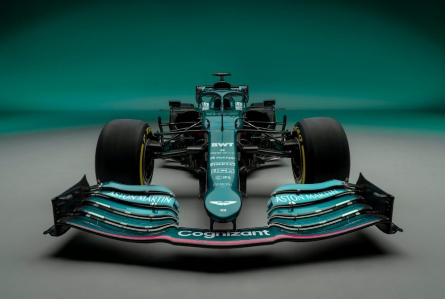 Aston Martin volta ao grid da F1 com um carro todo verde. (Foto: Aston Martin)