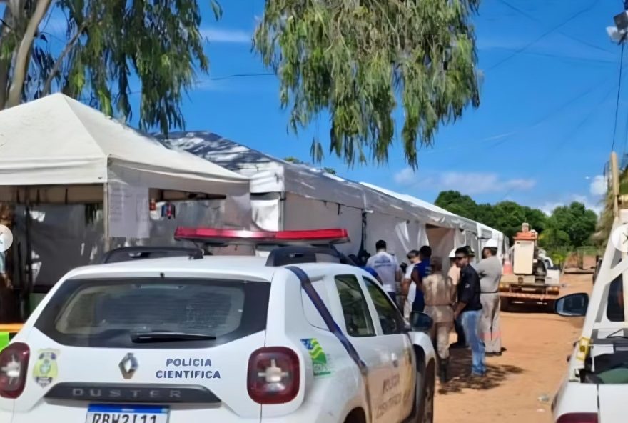 Duas pessoas morrem após possível choque durante carnaval às margens de lago em Goiás (Reprodução/Polícia Cientifica)