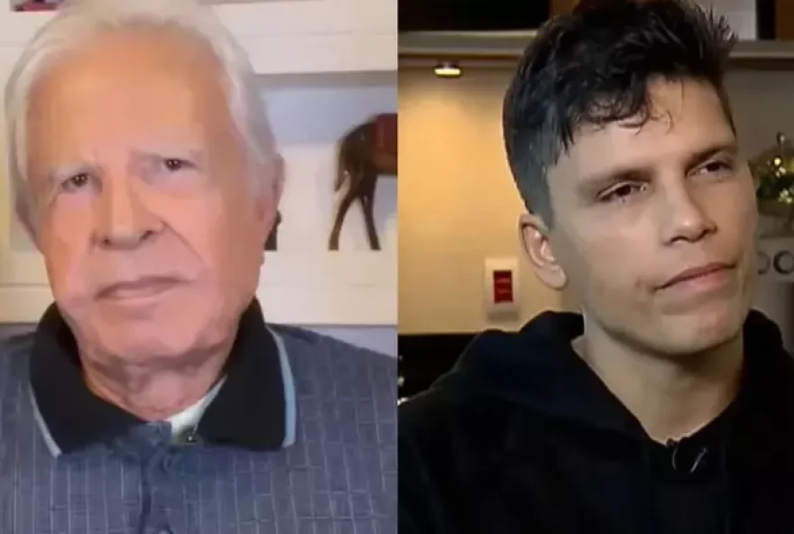 Roger Moreira explicou que possui uma medida protetiva que o impede de aproximar do pai e da madrasta, Fátima Sampaio. (Foto: Reprodução)