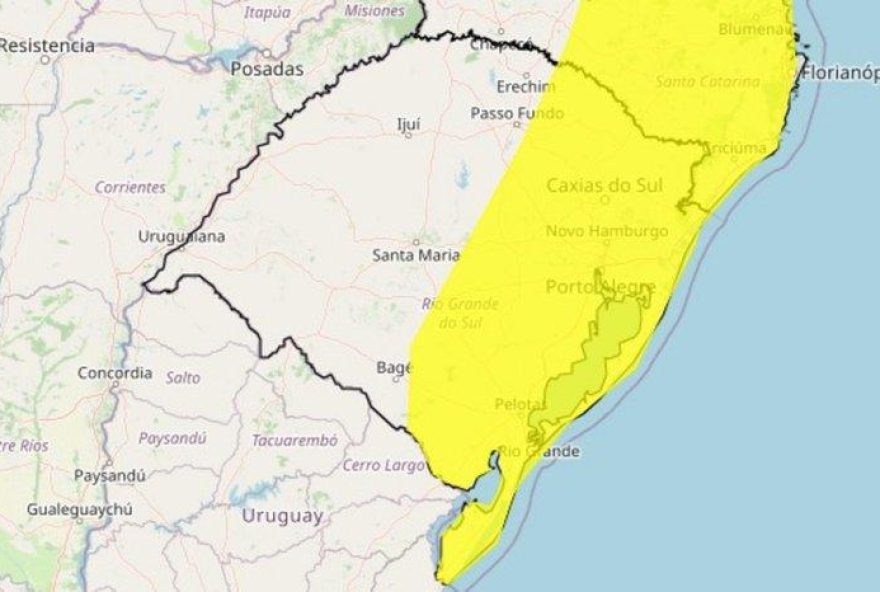 Alerta de Chuva Intensa no Rio Grande do Sul