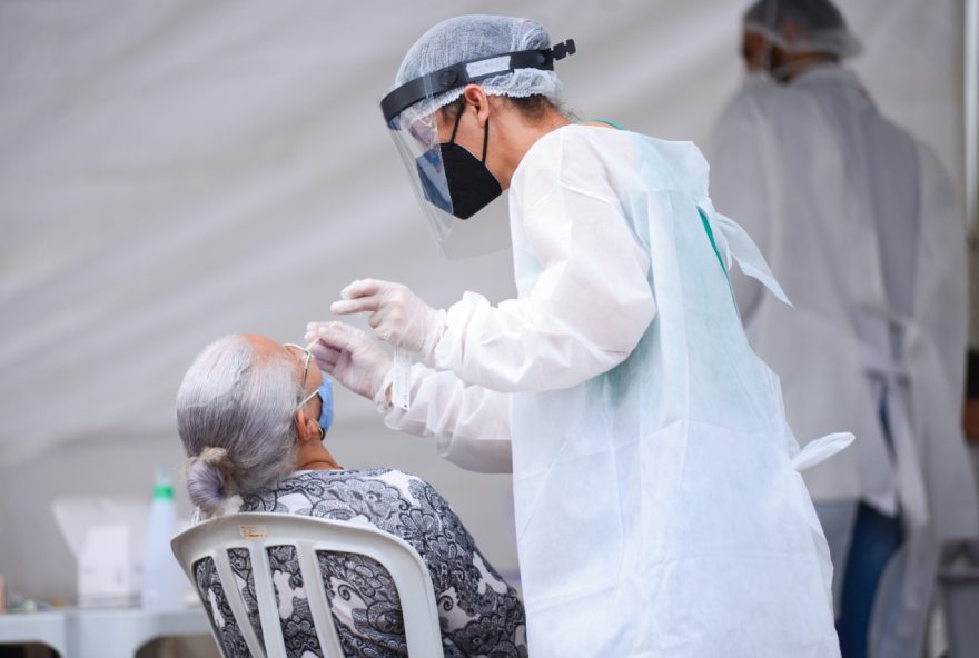 Goiânia realiza 3 mil testes de Covid na quarta-feira (18). O atendimento será feito das 8h às 16h, em três regiões da cidade. (Foto: Jucimar e Sousa)