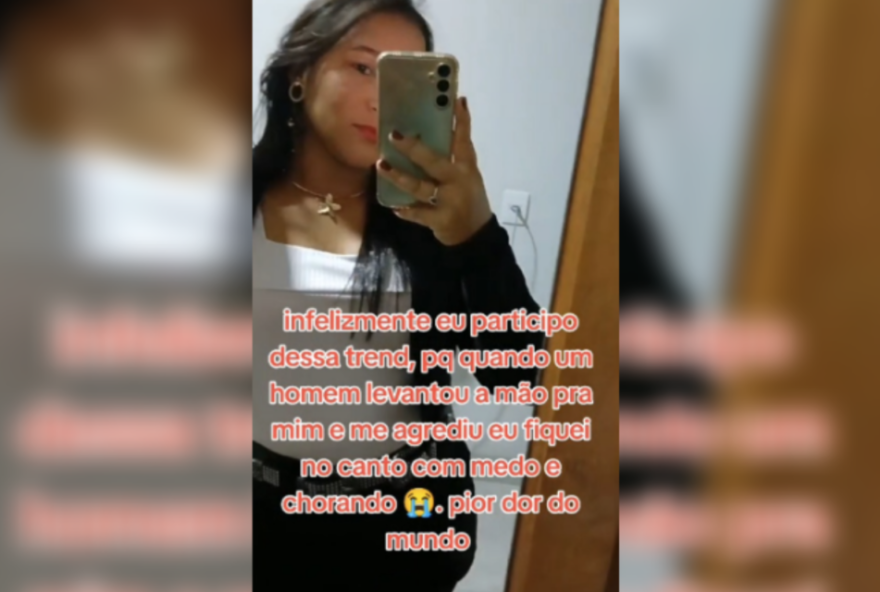 Piracanjuba: mulher que teria sido morta por ex fez vídeo em que relatava violência doméstica (Foto: Reprodução - TikTok)