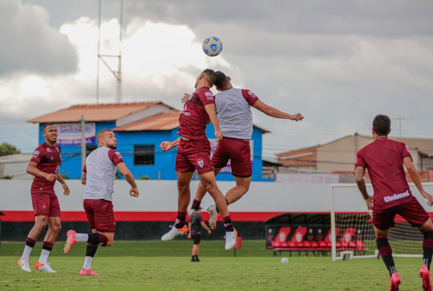 Atlético-GO treinamento antes do jogo com o Bahia