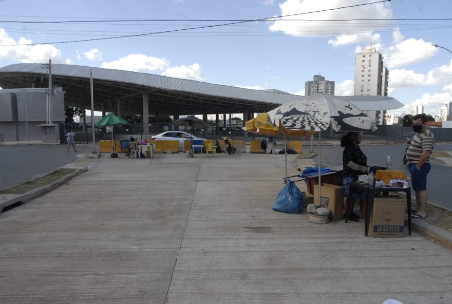 Trecho 1 da obra do BRT de Goiânia. (Foto: Walter Peixoto)