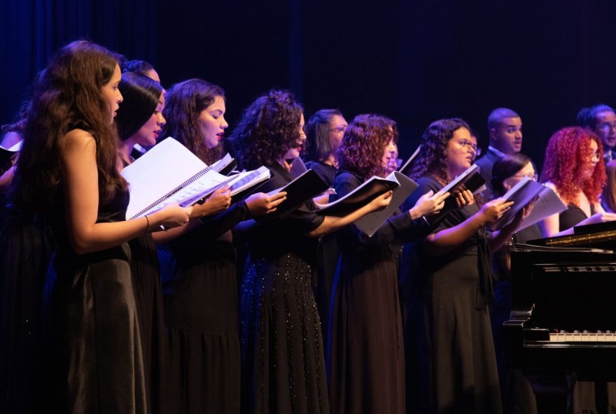 Coro Sinfônico Jovem de Goiás da Escola do Futuro de Goiás (EFG) em Artes Basileu França se apresenta na capital paulista neste fim de semana (Foto: Secti)