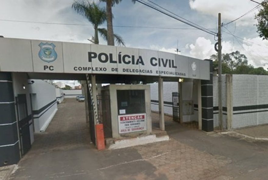 Complexo de delegacias especializadas da Polícia Civil de Goiás. / Foto: Reprodução / Google.