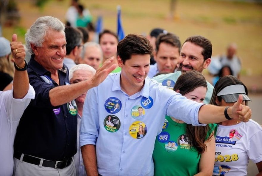 Daniel Vilela, ao lado de Caiado: MDB sai fortalecido das eleições 2022 em Goiás (Foto: Reprodução / Facebook)