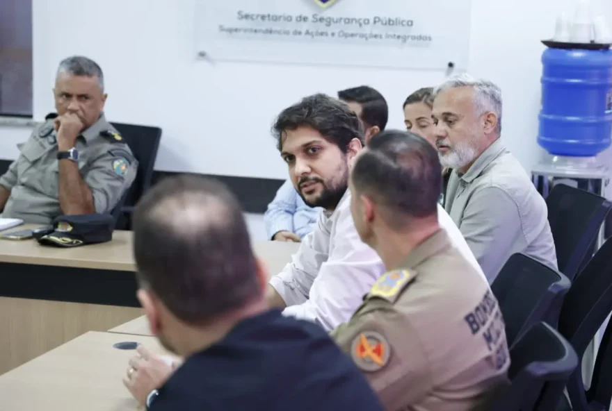 Reunião do Gabinete de Ações Integradas para o Controle dos Incêndios Florestais: trabalho conjunto para prevenir e combater o fogo no território goiano (Fotos: SSPGO)