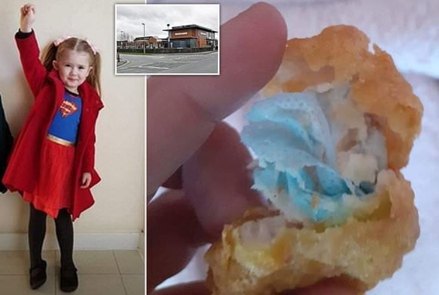 Garota de 6 anos engasga após engolir máscara dentro de nuggets do McDonald’s