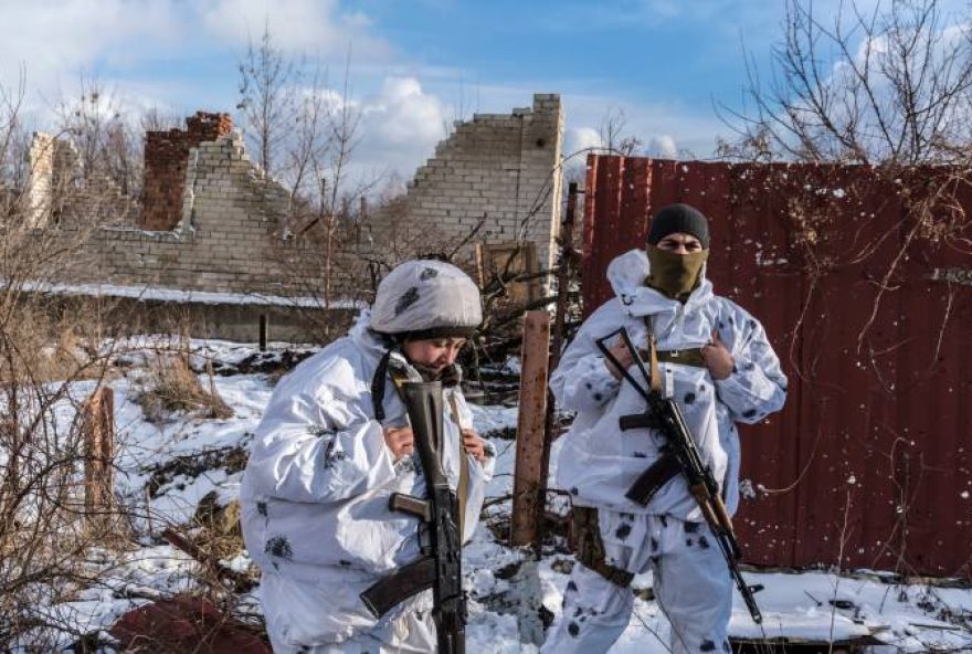 Militares ucranianos próximos à fronteira da Rússia / Foto: Reprodução